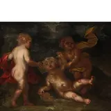 Giochi di putti by Giovanni Andrea Podestà, oil on canvas, offered May 2019