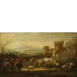 Pandolfo Reschi, Battaglia, oil on canvas
