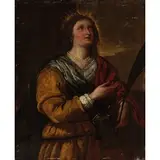 Santa Caterina by Giovanni Andrea de Ferrari, oil on canvas, offered May 2019