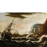 Francesco Borzone, Coppia di marine, oil on canvas