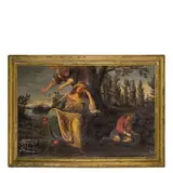 Agar e l'Angelo by Giovanni Battista Carlone, oil on canvas, offered May 2019