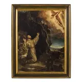 Enea Salmeggia, Visione di San Francesco / Firmato in basso a sinistra: 'AENEAS / SALMETIA F. / MDCXXII'., oil on canvas