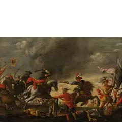 Jan Martszen de Jonge, Battaglia, oil on panel