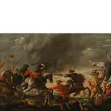 Jan Martszen de Jonge, Battaglia, oil on panel