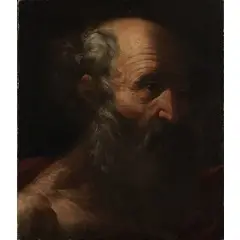 Francesco Giovani, Studio di testa, oil on canvas