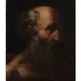 Francesco Giovani, Studio di testa, oil on canvas