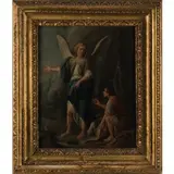 Pietro Bardellino, Tobiolo e l'angelo, oil on canvas
