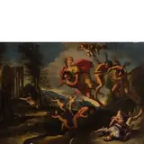 Giuseppe Bartolomeo Chiari, Borea che rapisce Orizia, oil on canvas