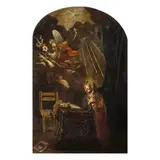 Annunciazione by Giovanni Paolo Cavagna, oil on canvas centinata, offered May 2019
