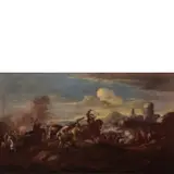 Battaglia by Marzio Masturzio, oil on canvas, offered May 2019