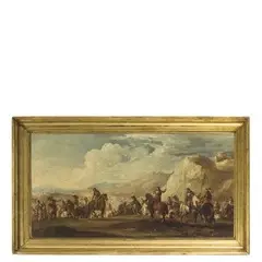Battaglia by Francesco Simonini, oil on canvas, offered May 2019