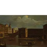 Francesco Tironi, Il Canal Grande con il ponte di Rialto, il Palazzo dei Camerlenghi e le fabbriche vecchie, oil on canvas