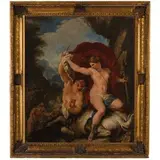 Paolo Pagani, Ercole, Deianira e il centauro Nesso / Ercole e Onfale, oil on canvas