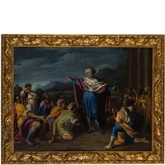 Francesco Peresi, Scena biblica, oil on canvas
