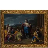 Francesco Peresi, Scena biblica, oil on canvas