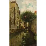 Carlo Brancaccio, Napoli 1861 - 1920 / Canale a Venezia / Firmato C Brancaccio in basso a destra, oil on canvas