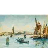 Oneglia (Im) 1852 - Roma 1892 / Veduta di Venezia / Firmato De Grossi in basso a destra by Adelchi De Grossi, Acquarello su carta, offered May 2019
