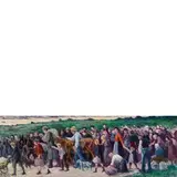 Maximilien Luce, Parigi, 1858 - 1941 / Esodo / Firmato Luce e datato 1914, 15 in basso a sinistra