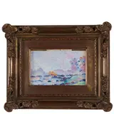 Armand Guillaumin, Parigi, 1841 - Orly, 1927 / Paesaggio, la Creuse / Firmata e indirizzata a Monsieur Pierre Baudin Senateur 1912, sul retro
