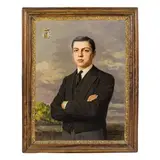 Luigi de Servi, Lucca, 1863 - 1945 / Ritratto del Marchese Giorgio Ansoldi / Firmato De Servi e datato 1923 in basso a destra, oil on canvas