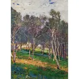 Giuseppe Sacheri, Genova, 1863 - Pianfei, 1950 / Primavera in campagna / Firmato G Sacheri in basso a destra