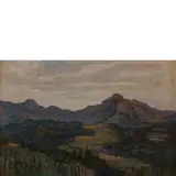 Federico Maragliano, Genova 1873 - 1952 / Paesaggio di campagna / Firmato Maragliano F in basso a sinistra, oil on cardboard