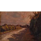 Livorno 1881 - 1967 / Ultimi raggi / Firmato Gino Romiti in basso a destra by Gino Romiti, oil on panel, offered May 2019