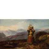 Antonio Rotta, Gorizia 1828 - Venezia 1903 / Verso il mercato / Firmato A Rotta in basso a destra, oil on canvas