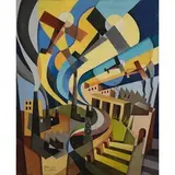 Italo Ferro, Torino 1880 - 1934 / Aeropittura, oil on canvas