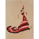 Pietroburgo 1892 - Parigi 1990 / Senza titolo, by De Tirtoff Romain Detto Erte', mixed media on paper, offered Jun 2019