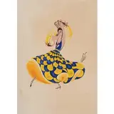 Pietroburgo 1892 - Parigi 1990 / Senza titolo, by De Tirtoff Romain Detto Erte', mixed media on paper, offered Jun 2019