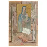 Francesco De Rocchi, Saronno 1902 - Milano 1978 / Madonna con Bambino e natura morta, 1939, oil on panel