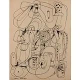 Mattia Moreni, Pavia 1920 - Brisighella 1999 / Antibes, 1950