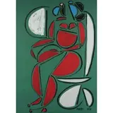 Hussein Madi, Chebaa 1938 / Senza titolo, 1973, mixed media on cartoncino