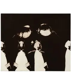 Aldo Tagliaferro, Legnano 1936 / Ragazzi Donna Negativo, 1969-75, Stampa su tela emulsionata - variante seppia