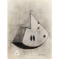 Kenjirō Azuma, Yamagata 1926 - Milano 2016 / Senza titolo, 2010, charcoal and matita on paper