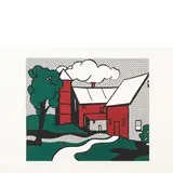 Roy Lichtenstein, New York 1923 - 1997 / Modern Landscape - Red Barn, 1969, screenprint a colori on paper