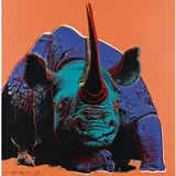 Pittsburg 1928 - New York 1987 / Black Rhinoceros (da Endangered species), 1983 by Andy Warhol, screenprint on cartoncino Lenox Museum, offered Jun 2019