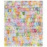 Alighiero Boetti, Torino 1940 - Roma 1994 / Faccine, 1979, mixed media on stampa offset on cartoncino applicata on canvas