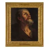 Andrea Sacchi, Studio di testa, oil on canvas