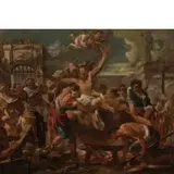Alessandro Gherardini, Martirio di San Giovanni Evangelista, oil on canvas