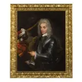 Ritratto di gentiluomo in armatura e paggio moro by Sebastiano Bombelli, oil on canvas, offered Dec 2019