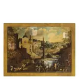 Sebastian Vrancx, Veduta di Piazza del Popolo, oil on canvas