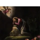 Cristo nell'orto / Sulla vecchia tela di rifodero c'era un antico cartellino di inventario con inscritto: 'Jesus en el Huerto' by Francesco Bassano il Giovane, oil on canvas, offered Dec 2019