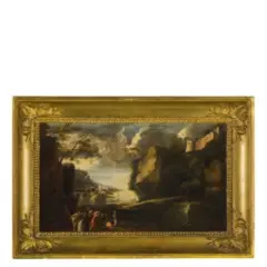 Jacob de Heusch, Coppia di paesaggi, oil on canvas
