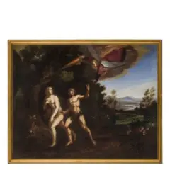 Bernardino Cesari, Cacciata dal Paradiso, oil on canvas
