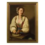 Antonio Cifrondi, Cuoca, oil on canvas