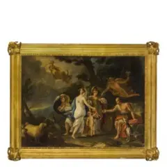 Il Giudizio di Paride / Le nozze tra Bacco e Arianna by Paolo de Matteis, oil on canvas, offered Dec 2019
