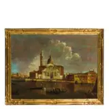 Francesco Tironi, Coppia di vedute veneziane, oil on canvas