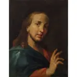 Egidio Dall'Oglio, Cristo benedicente, oil on canvas